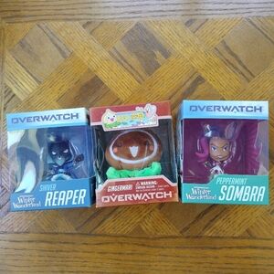 Overwatch Blizzard "Winter Wonderland" Sombra, Reaper and Gingermari